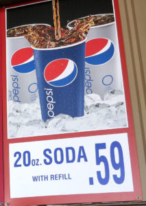 Costco 20 oz Soda Menu Item