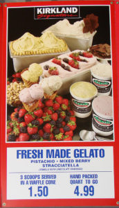 Costco Fresh Made Gelato Menu Item