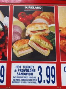 Costco Hot Turkey and Provolone Sandwich Menu Item