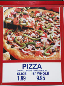 Costco Pizza Whole and Slice Menu Items