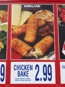 Costco Chicken Bake Menu Item